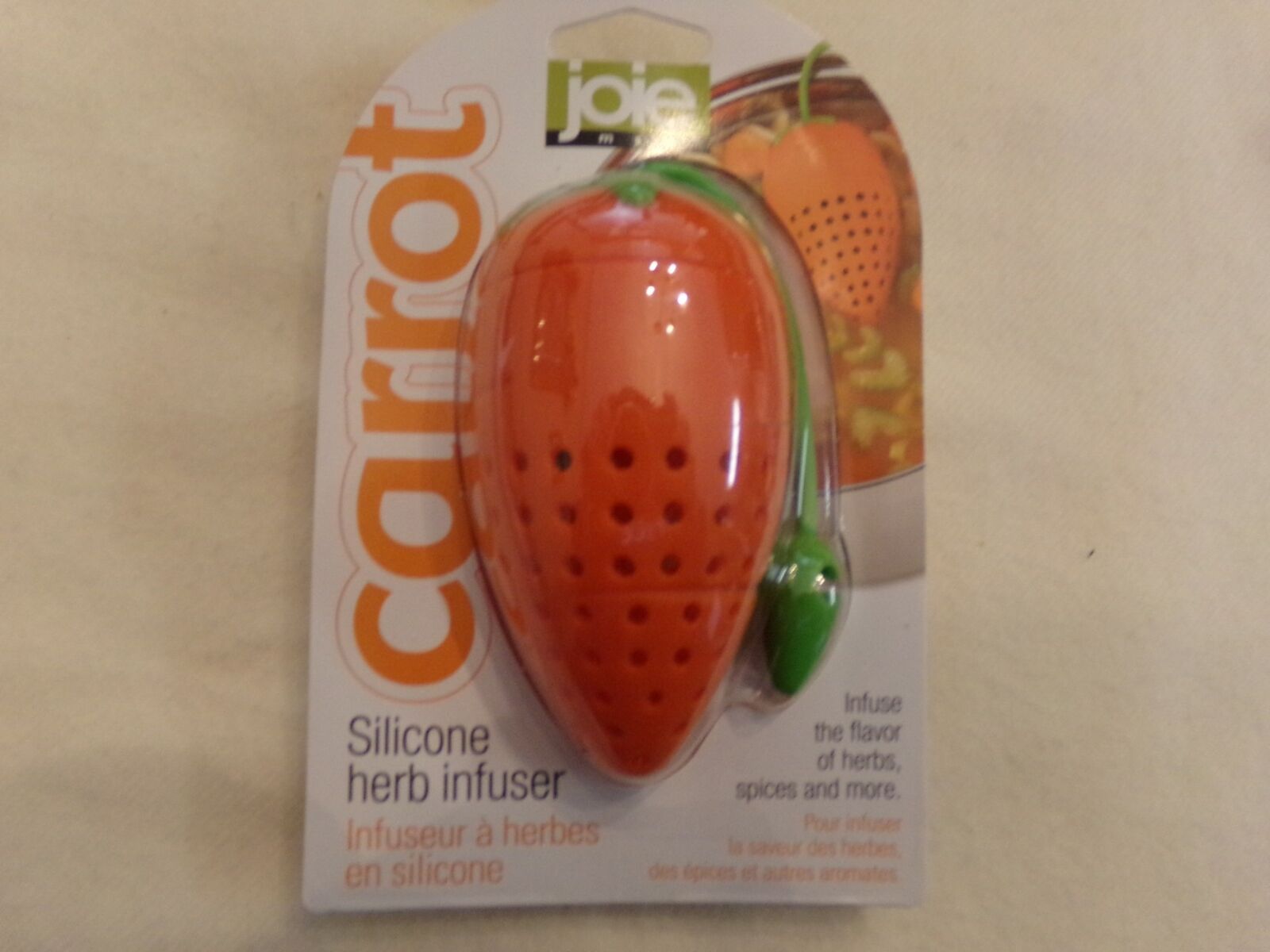 Household Item (Kitchen)  Joie Carrot Silicone Herb Infuser - $14.02