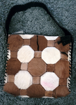 Western Hair On Cowhide Ladies Purse NEW Suede Back Whipstitch Pink Smudge - £22.90 GBP