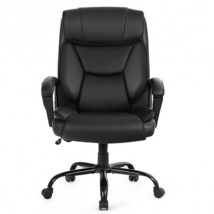 Massage Executive Office Chair with 6 Vibrating Points-Black - Color: Black - £214.82 GBP