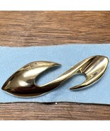 M JENT Geometric Brooch Pin Tone Gold Vintage SIGNED Vtg Modernist Abstr... - $570.03 MXN
