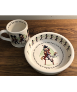 Anderton Pottery England 1890 Mug &amp; Bowl Set Ceramic Grand Duke Of York - £9.15 GBP