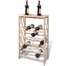 Wine Rack for 25 Bottles Solid Fir Wood - £33.80 GBP