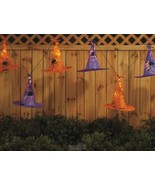 Stoneberry Witch Hat String Lights 8-Pack Remote Control Halloween - $45.58 CAD