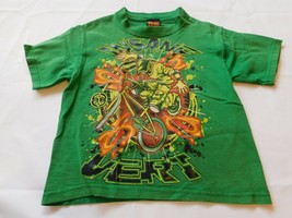 Rude Boyz Youth Boys T Shirt Short Sleeve Size S 6-7 Green Insane Vert GUC - £19.07 GBP