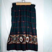 Koret USA Union Label Green Plaid Crown Skirt Womens Size 16W - £27.97 GBP