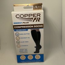 COPPER FIT Energy Plus Compression Socks Unisex L/XL 1 Pair M 9-12 W 10-... - £9.47 GBP