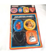 Vintage Plastic Mini Picture Frames Fridge Magnets Stand hang Hong Kong ... - $25.00