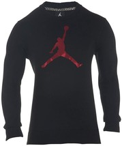 Jordan Mens Jumpman Crew Neck Sweatshirt,Black/Red,X-Large - £79.69 GBP