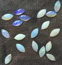 Natural White Opal Marquise Cabochon 8X4mm Play of Colors SI1 Clarity Loose Gems - $6.35