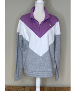 Fila Women’s Half zip Pullover Sweatshirt Size L Purple Grey N4 - £13.08 GBP