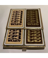 vintage Congress playing cards from Wkar-TV 232 pack in drawer box - $185.58 MXN