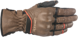 Alpinestars Mens Road Cafe Divine Drystar Leather Gloves Black Brown 2X-Large - £102.67 GBP