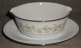 Noritake SAVANNAH PATTERN Gravy Boat w/Attached Underplate MADE IN JAPAN - £31.64 GBP