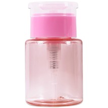 3Oz Pink Plastic Push Down Liquid Pump Dispenser Bottle With Flip Top Cap - £10.38 GBP