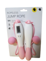 Pink Ropeless Jump Rope Digital Tracks Calories Distance New In Pkg - £7.79 GBP