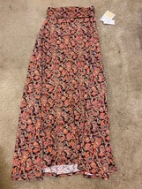LuLaRoe Maxi Skirt Floral Daisy Rose Geometric flowers Sz XXS Waist Stretch NEW - £18.34 GBP