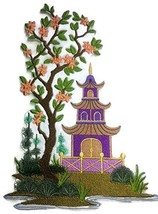 Amazing Custom[Chinoiserie Pagoda Panel] [Rich Japanese Culture and Trad... - $28.30