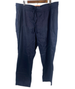 32 Degrees Cool Linen Blend Pants Size 2XL Loose Wide Leg NEW Womens Nav... - $63.44 CAD