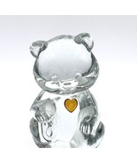 3 1/4&quot; Fenton Birthstone Glass Bears November - Topaz - 5151 X1 - $48.37 CAD