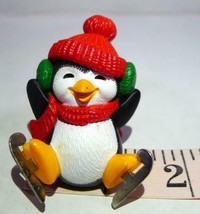 Hallmark Ice Skating Penguin Fell Down 1983 Christmas Figurine Decoration - £17.82 GBP