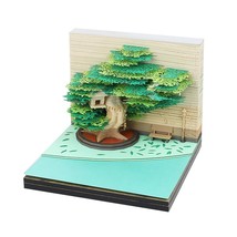 New 3D Notes Paper Art Treehouse Building Block Sticky Note Memo Pad Wit... - £47.95 GBP