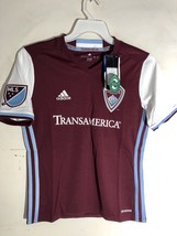 Adidas Youth MLS Jersey Colorado Rapids Team Burgundy sz M - $8.41