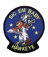 NEW TOP GUN US NAVY VAW-116 SIC &#39;EM BABY HAWKEYE FLIGHT SUIT SHOULDER IN... - £13.52 GBP