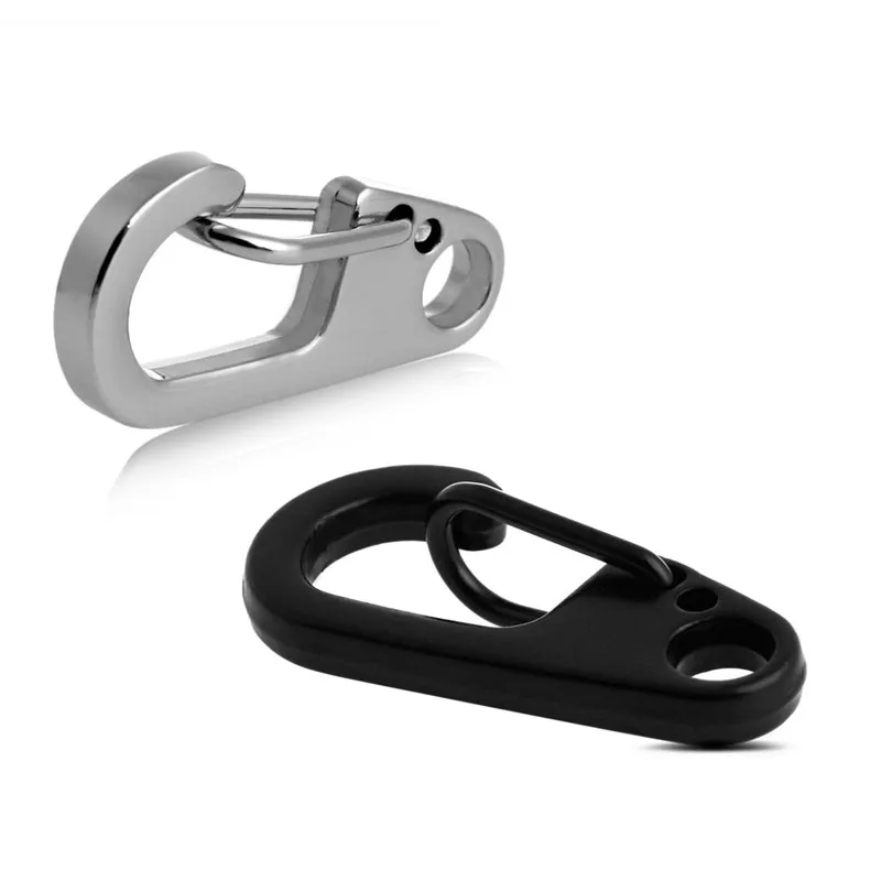 Sporting Climbing Safety Harness Useful Stainless Split Steel Keychain Ring Key  - £23.90 GBP