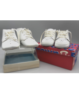 Vtg Infant Cradle Shoes Lot 2 Buster Brown 0 White Original Box Sz 1 Cri... - $321.16 MXN