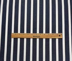 Sunbrella 14058 Shore Navy White Stripe Outdoor Furniture Fabric By Yard 54&quot;W - £14.93 GBP
