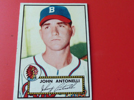 1952 Topps # 140 John Antonelli Milwaukee Braves Baseball !! - £55.77 GBP