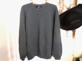 Peruvian Connection 100% Alpaca Knit Slate Grey Crew Neck Sweater Unisex... - £66.28 GBP