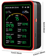 WiFi 15-in-1 Indoor Air Quality Monitor – App-Controlled Gas Analyzer fo... - $953.87 MXN