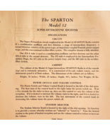 1931 Sparton Radio Model 12 Receiver Info Advertisement Catalog Page F20B - $365.67 MXN