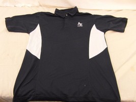 Usaf Air Force Prep Dark Blue White Short Sleeve Men&#39;s Golf Polo Shirt Medium - £16.44 GBP