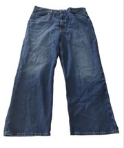 Signature Levi Strauss 34 (Actual 38 Waist X 43 Length) Blue Jeans *Error Big E - £101.26 GBP