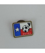 Vintage WCYSA Soccer Lapel Hat Pin - $155.85 MXN