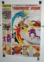 Vintage original 1980 Marvel Fantastic Four Coca Cola Coke comic book poster 1 - £103.88 GBP