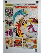 Vintage original 1980 Marvel Fantastic Four Coca Cola Coke comic book po... - £103.58 GBP