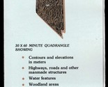 USGS Metric Topographic: Fish Creek Mountains, Nevada 1982 Topo Map - $8.69
