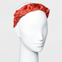 Solid Satin Pinched Headband - A New Day Orange - $9.99