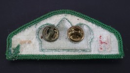 Vintage Rhinestone Crown Flap H- BSA Boy Scout America Flap Patch Pin - £9.19 GBP