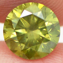 Green Diamond Round Shape Loose Fancy Color Enhanced SI1 8.03 MM 2.14 Carat - £1,688.98 GBP