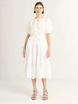 Free Assembly White Eyelet Shirt Dress Short Sleeve Tie Waist Tie Bow XL... - $29.99 Free Assembly White Eyelet Shirt Dress Short Sleeve Tie Waist Tie Bow XL... - $29.99