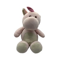Kelly Toy Pink Tan belly Unicorn Plush Rattle Stuffed Animal Toy 11 inch... - $17.81
