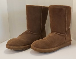 Women&#39;s Brown Suede Bearpaw Sydney Hickory II Boots Size 9 - £15.46 GBP