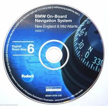 BMW NAVIGATION SYSTEM CD DIGITAL ROAD MAP DISC 6 NEW ENGLAND MID ATLANTI... - $49.45