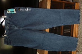 Jeans (New) Lee Relaxed Fit Straight Leg - Medium Blue - Sz 18W Long - £29.37 GBP