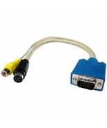 CABLES UNLIMITED VGA TO TV-OUT S-VIDEO ADAPTER AUD-2350 - NEW &amp; SEALED! - $4.48