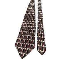 Gianfranco Ruffini Italy Silk Tie Geometric Pattern Mens  Necktie Vintage Style - £9.69 GBP